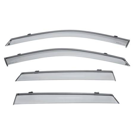 WellVisors - WellVisors Side Window Deflectors Land Rover Discovery Sport 15-21 With Black Trim