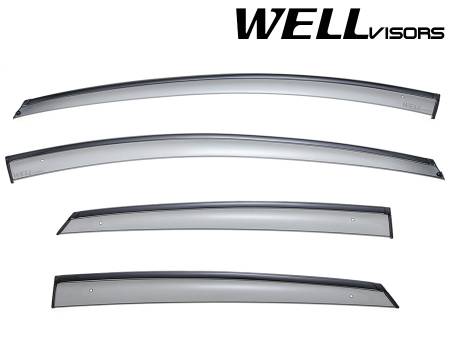 WellVisors - WellVisors Side Window Deflectors Ford Focus 12-18 With Black Trim