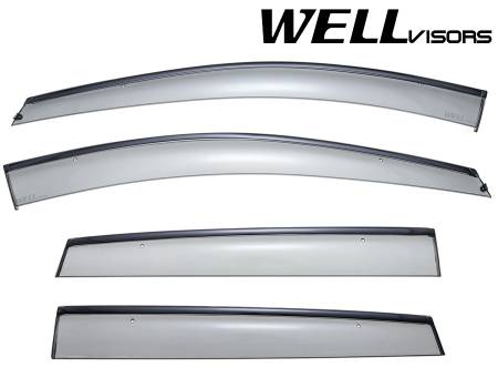 WellVisors - WellVisors Side Window Deflectors Ford Escape 13-19 With Black Trim