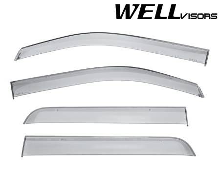 WellVisors - WellVisors Side Window Deflectors Ford F-150 09-14 Crew Cab Premium Series