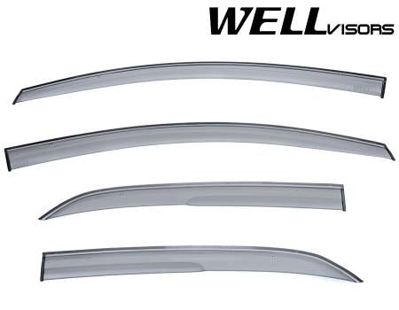 WellVisors - WellVisors Side Window Deflectors Toyota Yaris 07-12 4 Doors Sedan Aerodyn Series