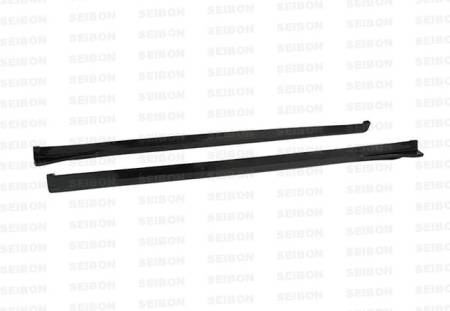 Seibon Carbon - Seibon CS-style carbon fiber side skirts for 2008-2010 Subaru Impreza Sti