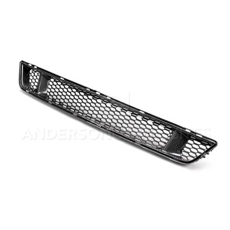 Anderson Composites - Anderson Composites 15-17 Ford Mustang Front Carbon Fiber Lower Grille