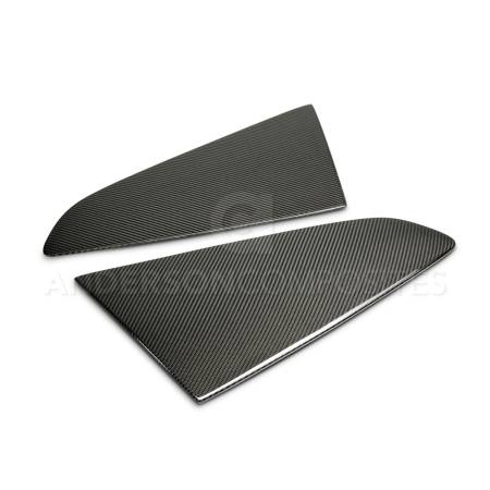 Anderson Composites - Anderson Composites 2015-2017 Ford Mustang Type -F Style Window Louvers - Flat