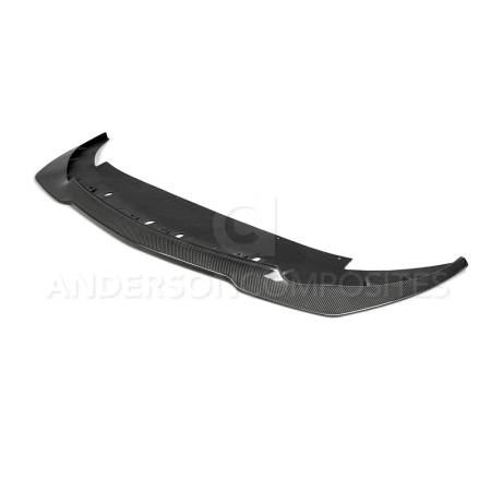 Anderson Composites - Anderson Composites 2015-2018 Ford Mustang Shelby GT350R Carbon Fiber Front Splitter (1 PC)