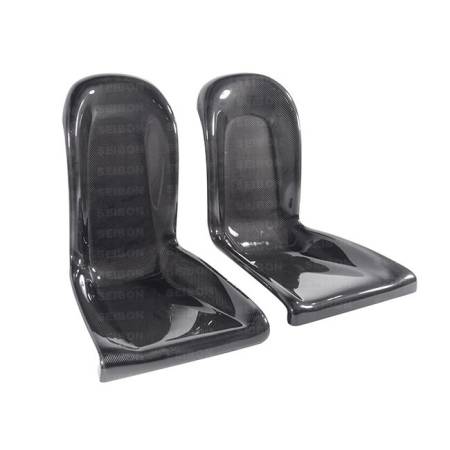 Seibon Carbon - Seibon Carbon fiber rear seat panels for 2009-2010 Nissan GTR (pair)