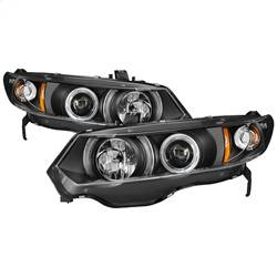 Spyder Auto - Spyder Honda Civic 06-08 2Dr Projector Headlights LED Halo Black High H1 Low H1 PRO-YD-HC06-2D-HL-BK