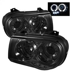 Spyder Auto - Spyder Chrysler 300C 05-10 Projector Headlights LED Halo LED Smke (Not Included) PRO-YD-C300C-HL-SM