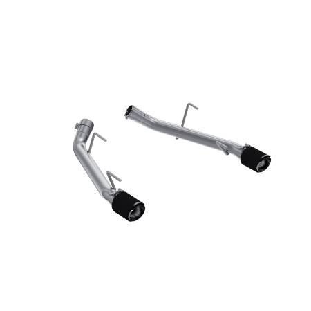 MBRP Exhaust - MBRP 05-10 Ford Mustang GT 4.6L T304 SS 2.5in Dual Axle-Back with CF Tips (Race Version)