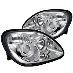 Spyder Auto - Spyder Mercedes Benz SLK 98-04 Projector Halogen Model- LED Halo Chrm PRO-YD-MBSLK98-1PC-HL-C