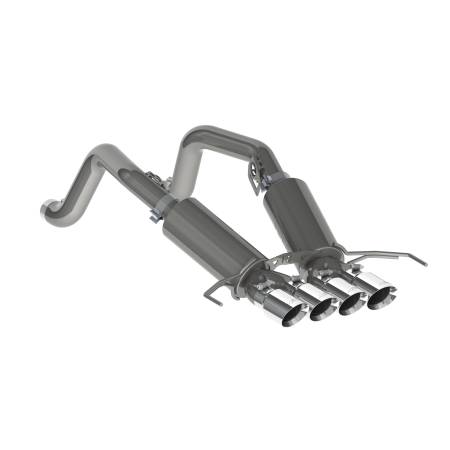 MBRP Exhaust - MBRP 14-19 Chevy Corvette V8 6.2L 3in T304 Dual Cat Back w/ 4in Quad Dual Wall Tips