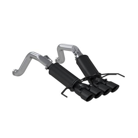 MBRP Exhaust - MBRP 14-19 Chevy Corvette V8 6.2L 3in Black Dual Cat Back w/ 4in Quad Dual Wall Tips