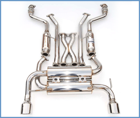 Invidia - Invidia 09+ FX35 2/4WD Gemini Rolled Stainless Steel Tip Cat-back Exhaust