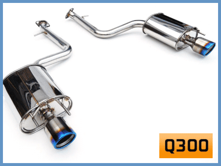 Invidia - Invidia 15+ Lexus IS200t Q300H Dual Titanium Tip Cat-back Exhaust