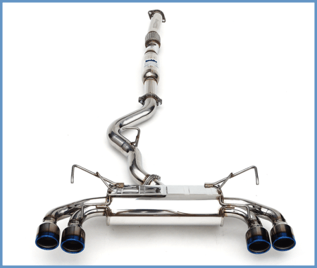 Invidia - Invidia 08-11 STi Hatch / 11 WRX Hatch Dual Q300 Titanium Tip Cat-back Exhaust