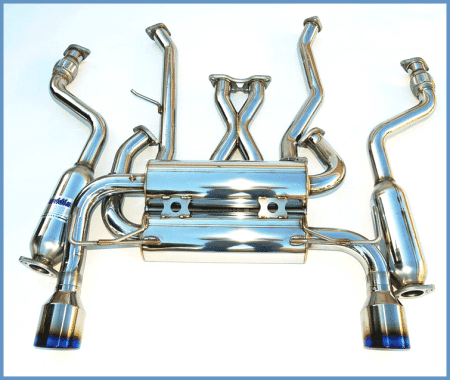 Invidia - Invidia 07+ Infiniti G37 Coupe Gemini Single Layer Titanium Tip Cat-back Exhaust