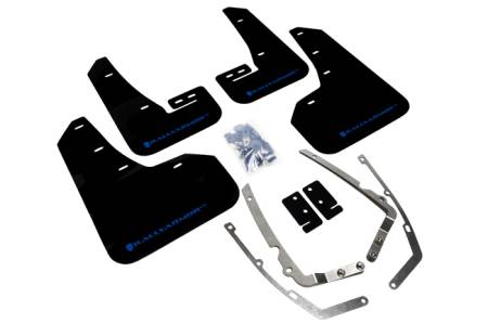 Rally Armor - Rally Armor 2015+ VW Golf/GTI/TSI UR Black Mud Flap w/ Blue Logo