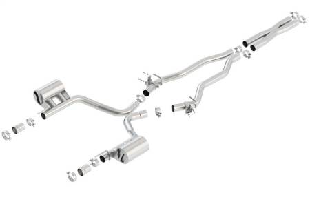 Borla - Borla 2015 Dodge Challenger SRT/392 Hemi 6.4L V8 ATAK Catback Exhaust w/ Valves Factory Bezel