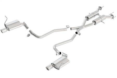 Borla - Borla 11-16 Jeep Grand Cherokee Limited/Laredo 5.7L 8cyl 4WD/RWD SS Catback Exhaust