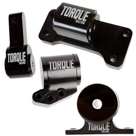 Torque Solution - Torque Solution Billet Aluminum 4 Piece Engine Mount Kit: Mitsubishi Evolution 01-06 (5sp Only)