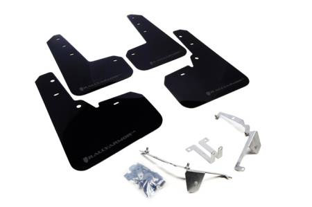 Rally Armor - Rally Armor 13+ Subaru XV Crosstrek Black Mud Flap w/ Grey Logo