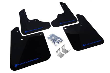 Rally Armor - Rally Armor 1993-2001 Subaru Impreza UR Black Mud Flap w/ Blue Logo