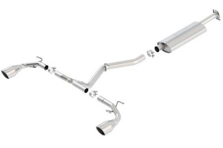 Borla - Borla 13-15 Scion FR-S 2.0L 4cyl 6spd / 13 Subaru BRZ 2.0L 4cyl 6spd SS Catback Exhaust