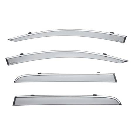 WellVisors - WellVisors Side Window Deflectors GMC Acadia 2017+ with Chrome Trim