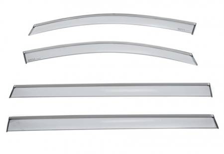 WellVisors - WellVisors Side Window Deflectors Kia Sedona 2015+ with Black Trim