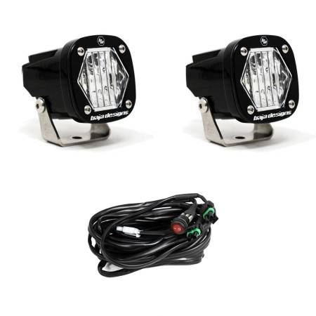 Baja Designs - Baja Designs S1 Wide Cornering LED Light w/ Mounting Bracket Pair