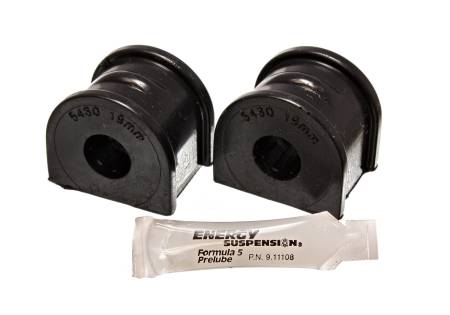 Energy Suspension - Energy Suspension 97-04 Chevy Corvette Black 19mm Rear Sway Bar Bushing Set - Reuse OE Brackets