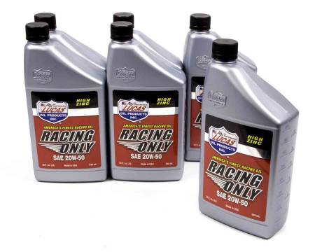 Lucas Oil - Lucas Motor Oil - Racing - 20W50 - Conventional - 1 qt - Set of 6