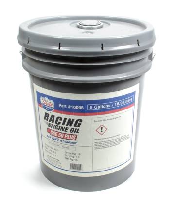 Lucas Oil - Lucas Motor Oil - Racing - High Zinc - 50W - Conventional - 5 gal - Each