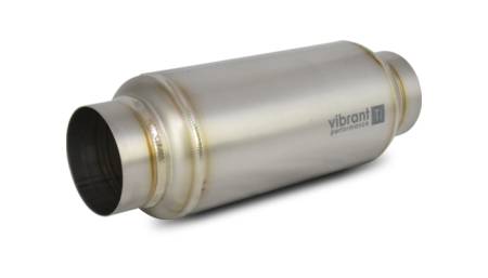 Vibrant Performance Titanium Resonator 2.5in. Inlet / 2.5in. Outlet x 12in. Long