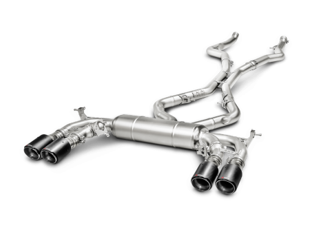 Akrapovic - Akrapovic 15-17 BMW X5M (F85) Evolution Line Cat Back (Titanium) w/ Carbon Tips