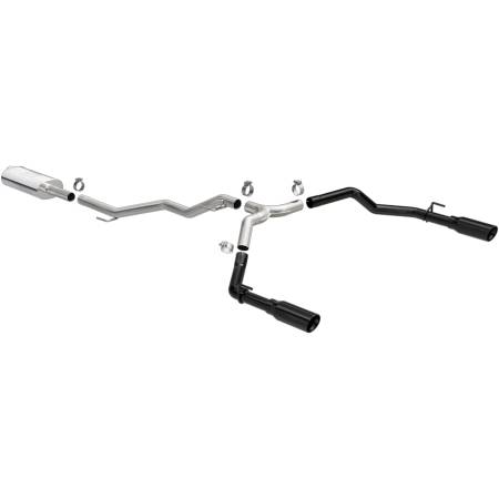 MagnaFlow Exhaust Products - MagnaFlow 2020 Jeep Gladiator 3in Street Series Dual Split Exit SS Cat-Back Exhaust w/Black Tips