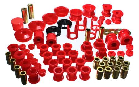 Energy Suspension - Energy Suspension 89-94 Nissan 240SX (S13) Red Hyper-Flex Master Bushing Set