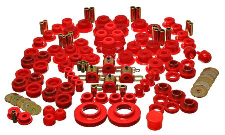 Energy Suspension - Energy Suspension 97-06 Jeep Wrangler TJ Red Hyper-Flex Master Bushing Set