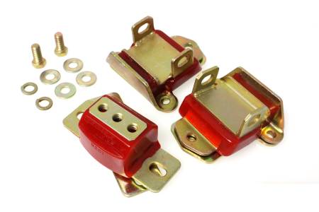 Energy Suspension - Energy Suspension 67-72 Camaro/64-72 Chevelle/63-82 Corvette Red Zinc 2 Engine & 1 Trans Mount Set