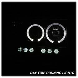 Spyder Auto - Spyder Dodge Ram 1500 02-05 03-05 Projector Headlights LED Halo LED Blk Smke PRO-YD-DR02-HL-BSM