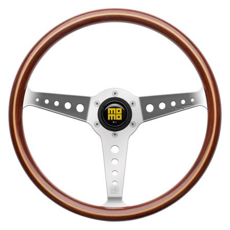 Momo - Momo California Wood Steering Wheel 360 mm - Mahogany Wood/Pol Spokes