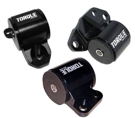 Torque Solution - Torque Solution 3pc Billet Engine Mount Kit (2bolt): 92-95 Honda Civic/94-01 Integra/93-97 Del Sol