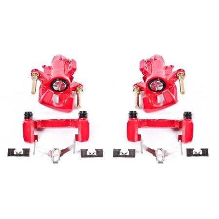 Power Stop - PowerStop 94-01 Acura Integra Rear Red Calipers w/Brackets - Pair