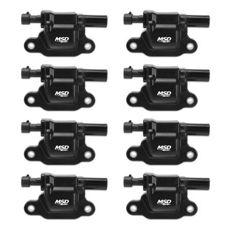 MSD Ignition - MSD Coil,BLACK,GM,L-Series,Truck,99-09,8-Pk