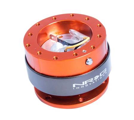 NRG Innovations - NRG Innovations Quick Release Gen 2.0 - Orange Body / Titanium Chrome Ring