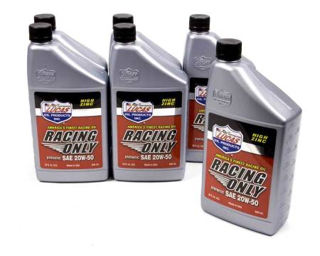 Lucas Oil - Lucas Motor Oil - Racing - 20W50 - Synthetic - 1 qt - Set of 6