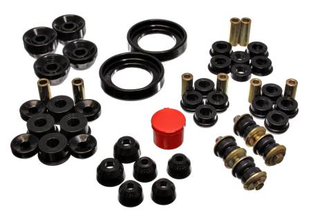 Energy Suspension - Energy Suspension 90-93 Honda Accord/Odyssey Black Hyper-Flex Master Bushing Set