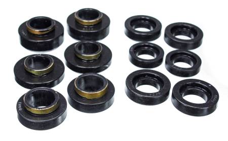 Energy Suspension - Energy Suspension GM Black Body to Frame Mount and Radiator Support Bushing Set