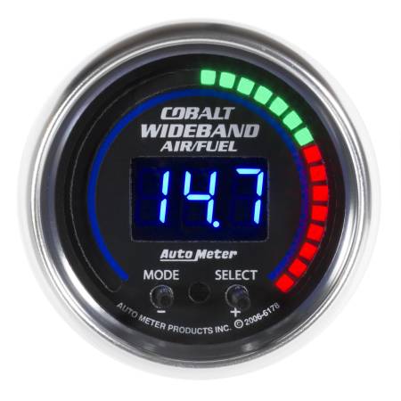 AutoMeter - AutoMeter Cobalt 52mm Air/Fuel Ratio Pro Plus Digital w/ Peak & Warning Gauge