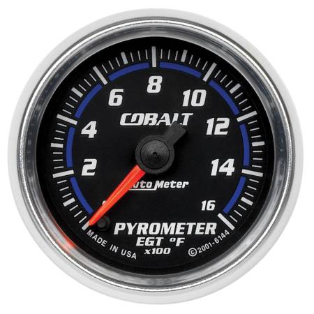 AutoMeter - AutoMeter Cobalt 52mm 1600 Deg F Electronic Pyrometer Gauge